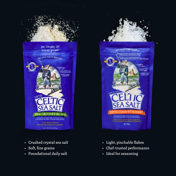 Selina Naturally Celtic Sea Salt, Fine Ground - 1 lb
