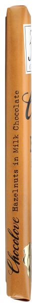 Chocolove Milk Chocolate Bar, Hazelnut - 3.2 oz