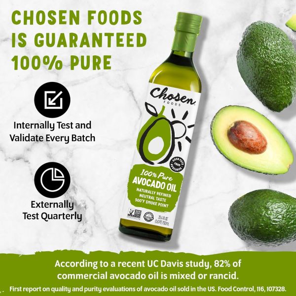 Chosen Foods 100% Pure Avocado Oil, Non-GMO - 16.9 fl oz