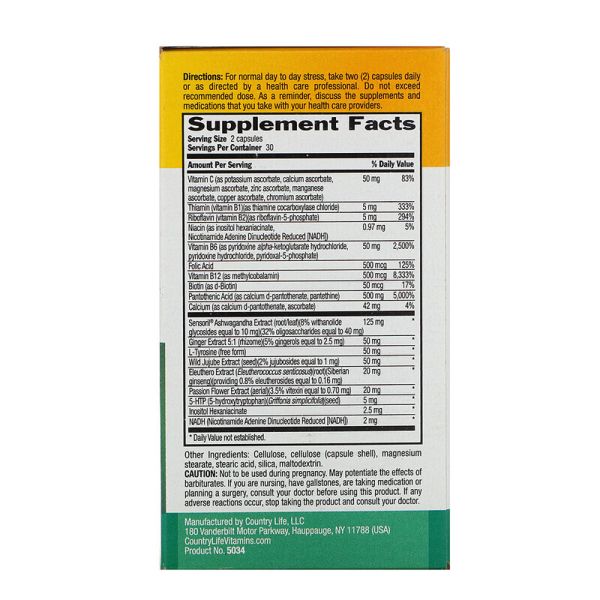 Country Life Stress Shield™ - 60 Vegetarian Capsules