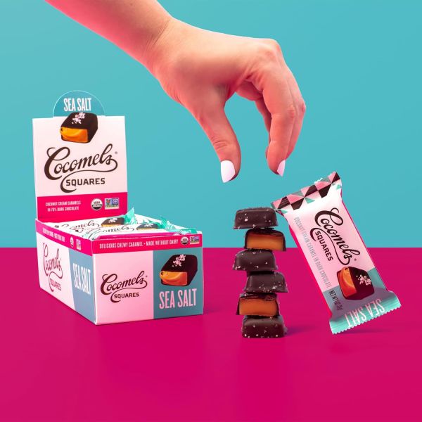 Cocomels Chocolate-Covered Sea Salt Coconut Milk Caramel Bites - 3.5 oz