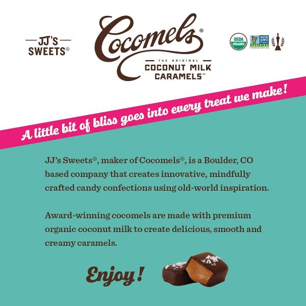 Cocomels Chocolate-Covered Sea Salt Coconut Milk Caramel Bites - 3.5 oz