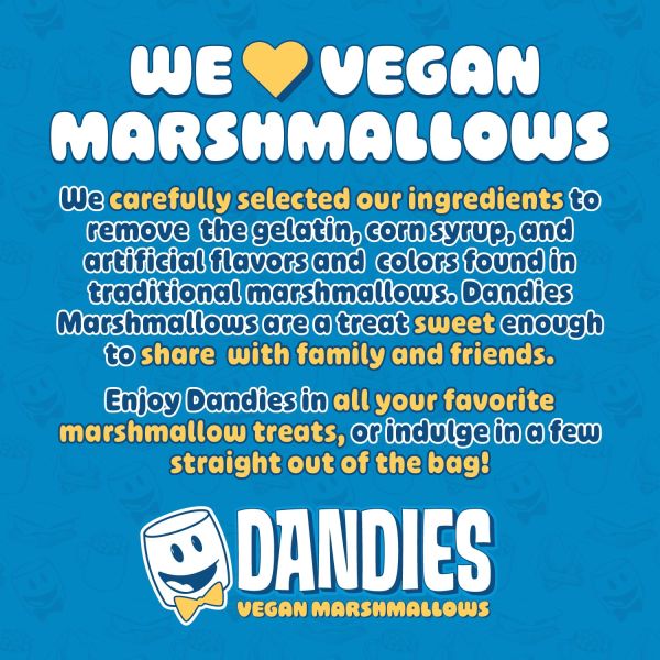 Dandies Vegan Marshmallows, Vanilla - 10 oz