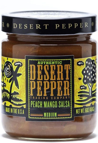Desert Pepper Peach Mango Salsa, Medium - 16 oz