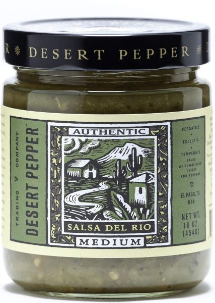 Desert Pepper Salsa Del Rio, Green Salsa with Green Chiles
