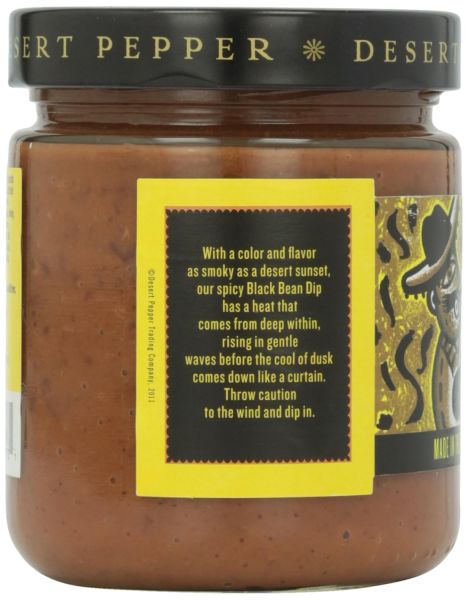 Desert Pepper Trading Company Spicy Black Bean Dip - 16 oz