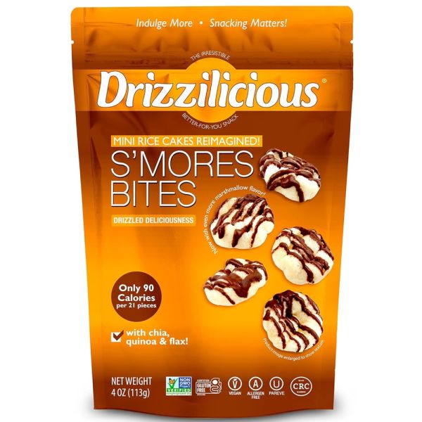 Drizzilicious Mini Rice Cakes, Cinnamon Swirl - 4 oz