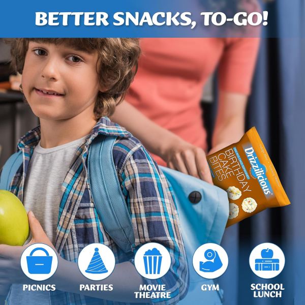 Drizzilicious Mini Rice Cakes, Cookies & Cream - 4 oz