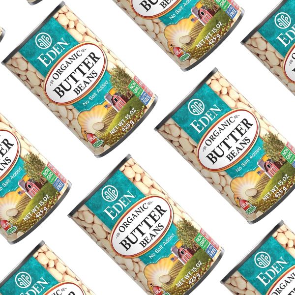 Eden Organic Butter Beans, No Salt Added - 15 oz