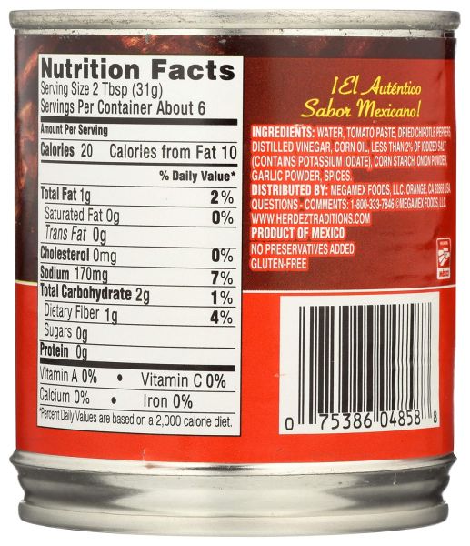 Embasa Chipotle Peppers in Adobo Sauce - 7 oz