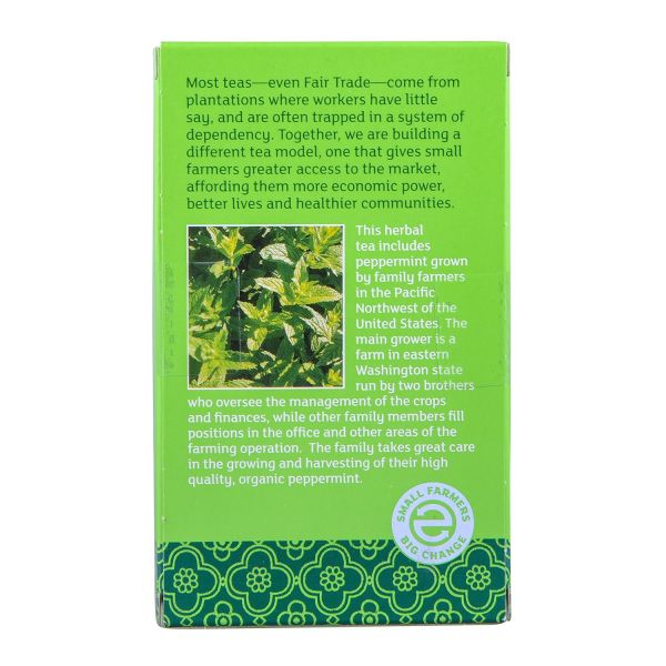 Equal Exchange Organic Peppermint Herbal Tea, Caffeine Free - 20 Tea Bags