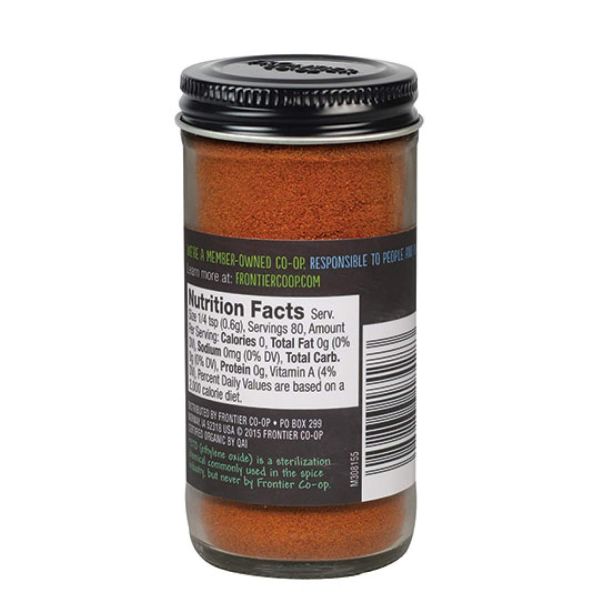 Frontier Co-op Organic Cayenne, Ground - 1.7 oz