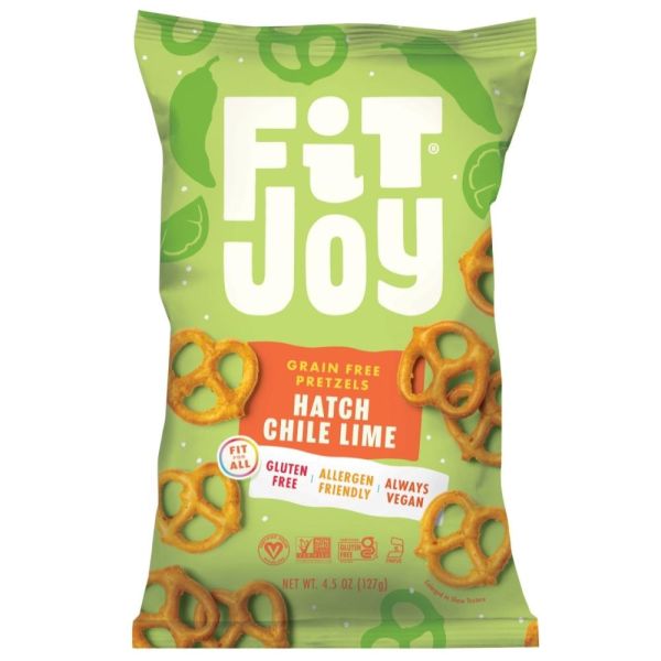 FitJoy Grain Free Pretzel Twists, Hatch Chile Lime - 4.5 oz