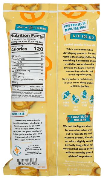 FitJoy Tangy Dijon Mustard Pretzels - 4.5 oz