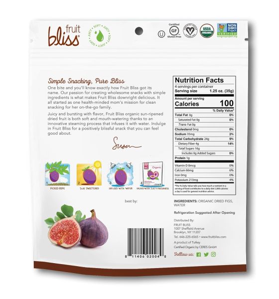 Fruit Bliss Organic Turkish Figs - 5 oz