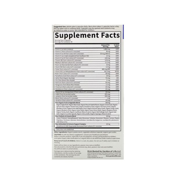 Garden of Life Vitamin Code® Men - 120 Vegetarian Capsules