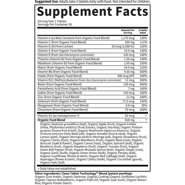 Garden of Life Organics Men's Multi - 60 Vegan Tablets