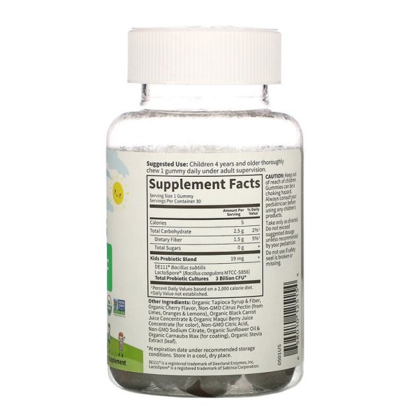 Garden of Life Kids Probiotic Organic Cherry - 3 billion CFU - 30 Vegetarian Gummies