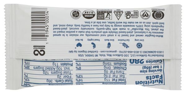 GoMacro MacroBar Organic Vegan Protein Bar, Peanut Butter - 2.3 oz