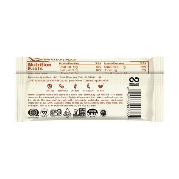 GoMacro MacroBar, Salted Caramel & Chocolate Chips - 2.3 oz