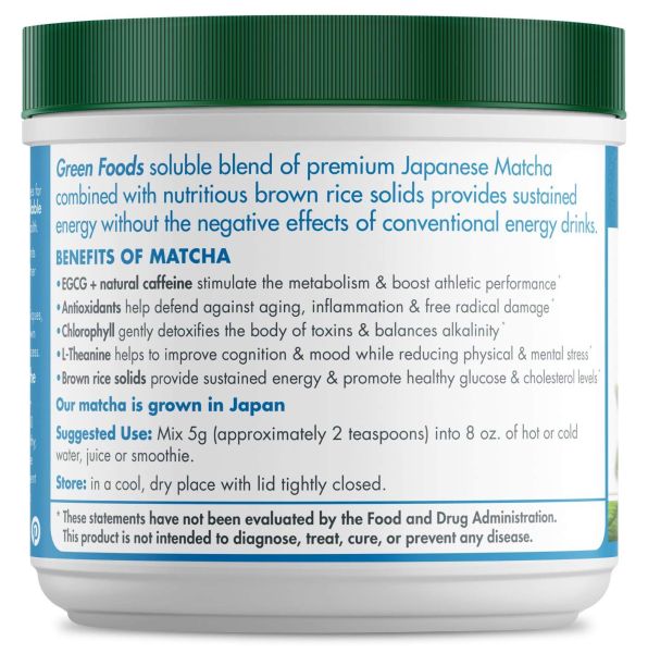Green Foods Matcha Green Tea Energy Blend - 5.5 oz