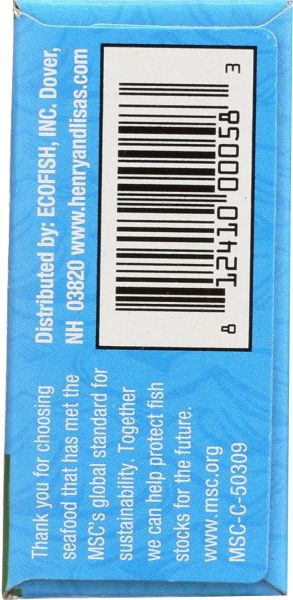 Henry & Lisa's Natural Seafood Wild Sardines in Extra Virgin Olive Oil - 4.25 oz