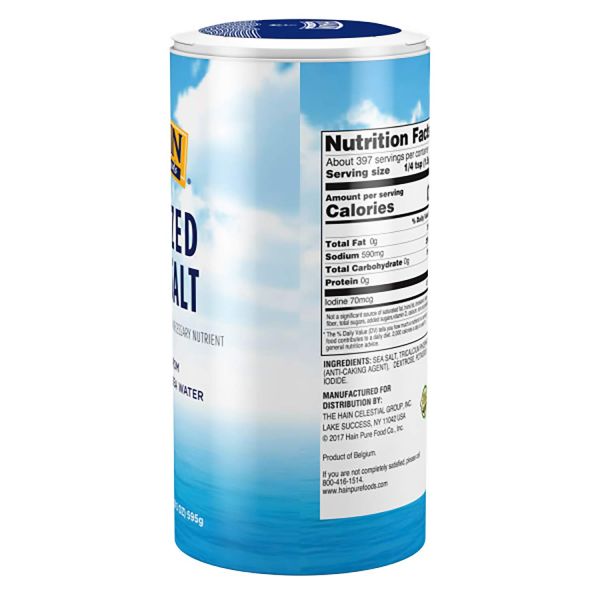 Hain Pure Foods Iodized Sea Salt - 21 oz