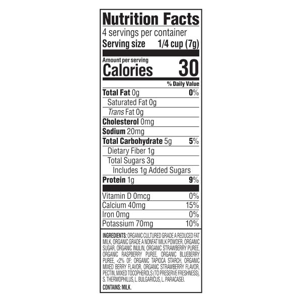 Happy Baby Organic Yogis, Mixed Berry - 1 oz