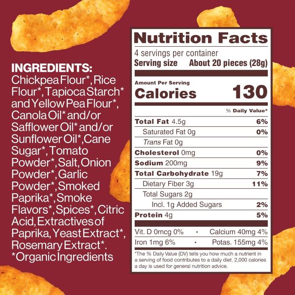 Hippeas Chickpea Puffs, Bohemian Barbecue - 4 oz