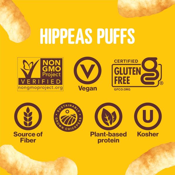 Hippeas Chickpea Puffs, Bohemian Barbecue - 4 oz