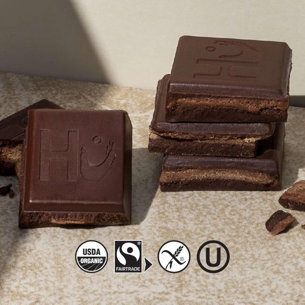 Hu Dark Chocolate Bar, Almond Butter + Puffed Quinoa - 2.1 oz