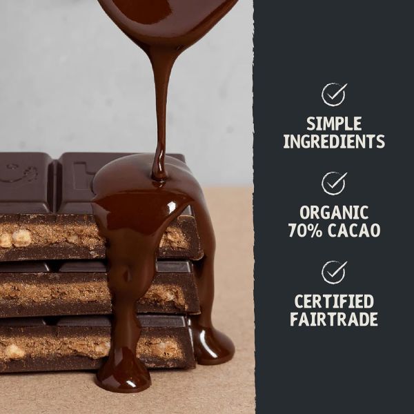 Hu Dark Chocolate Bar, Almond Butter + Puffed Quinoa - 2.1 oz