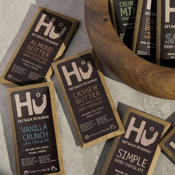 Hu Dark Chocolate Bar, Almond Butter + Puffed Quinoa - 2.1 oz