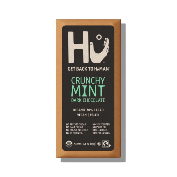 Hu Dark Chocolate Bar, Crunchy Mint - 2.1 oz