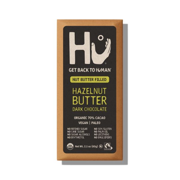 Hu Dark Chocolate Bar, Hazelnut Butter - 2.1 oz