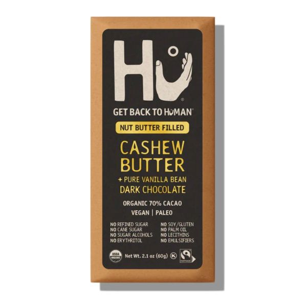 Hu Dark Chocolate Bar, Cashew Butter & Pure Vanilla Bean - 2.1 oz