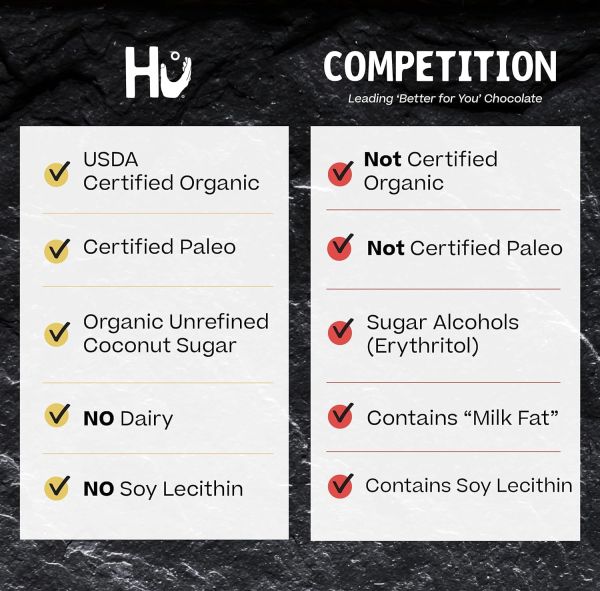 Hu Dark Chocolate Bar, Cashew Butter & Pure Vanilla Bean - 2.1 oz