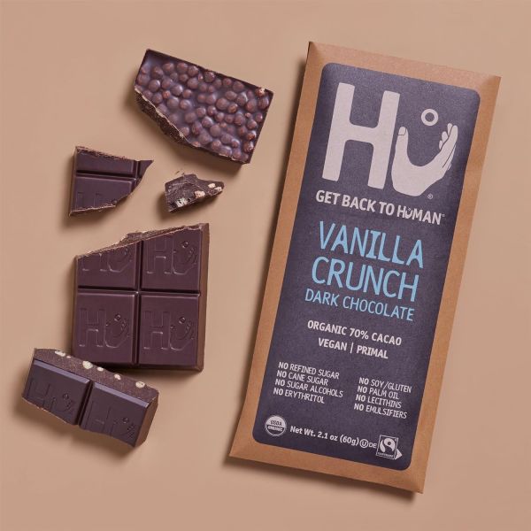 Hu Vanilla Crunch Dark Chocolate Bar - 2.1 oz
