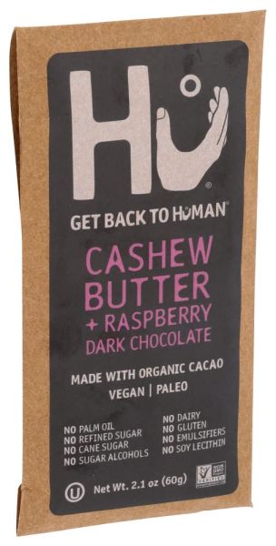 Hu Dark Chocolate Bar, Cashew Butter & Raspberry Jelly - 2.1 oz