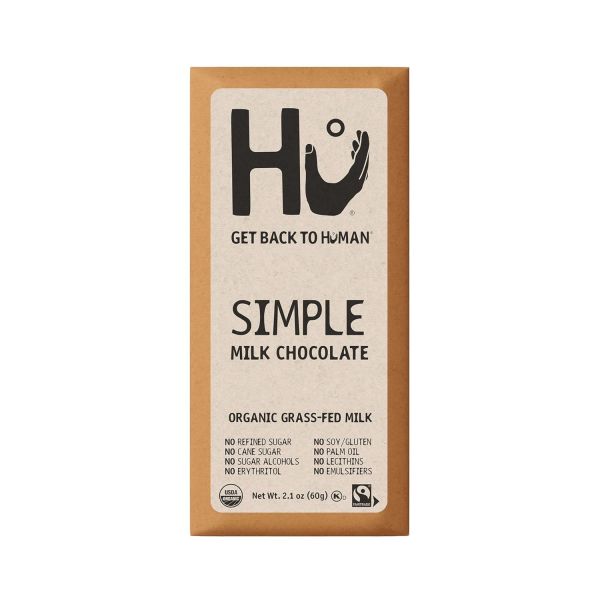 Hu Organic Fair Trade Simple Milk Chocolate Bar - 2.1 oz