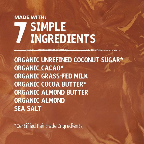 Hu Organic Fair Trade Milk Chocolate Bar, Almond Butter Almond Crunch - 2.1 oz