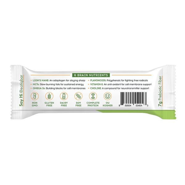 IQBAR Brain and Body Keto Protein Bar, Matcha Chai