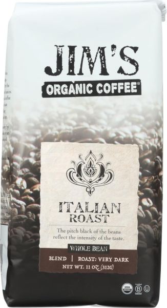Jim's Organic Italian Roast Whole Bean Coffee - 11 oz