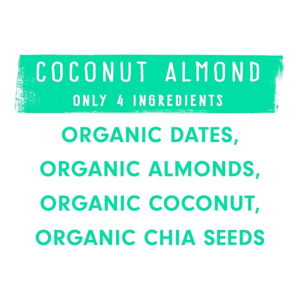JONESBAR Organic Plant Based Protein Bar, Coconut Almond