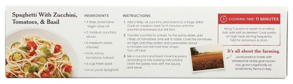 Jovial Gluten Free Organic Brown Rice Spaghetti - 12 oz