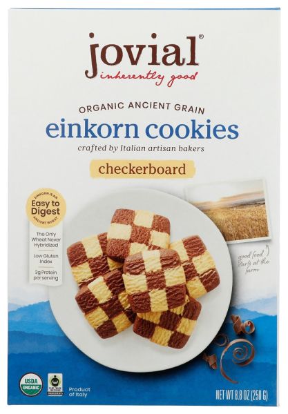 Jovial Organic Einkorn Checkerboard Cookies - 8.8 oz