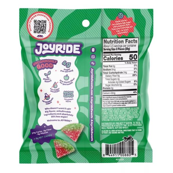 Joyride Sweets Sour Watermelon Wedges - 3.5 oz