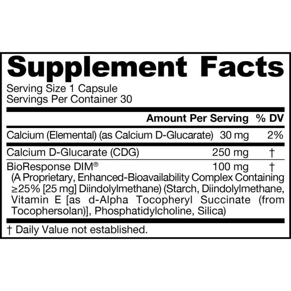 Jarrow Formulas DIM + CDG - 30 Veggie Capsules