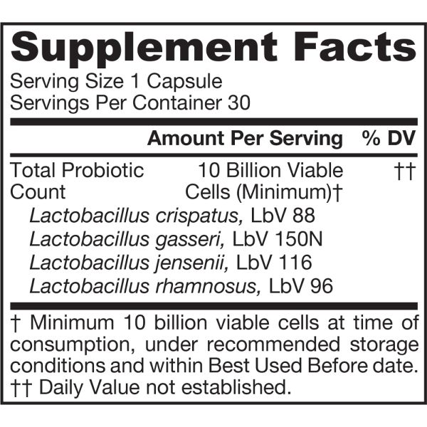 Jarrow Formulas Jarro-Dophilus Vaginal Probiotic Women 10 Billion 30 Capsules