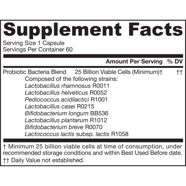 Jarrow Formulas Jarro Dophilus EPS - Higher Potency - 25 billion CFU - 60 Veggie Capsules